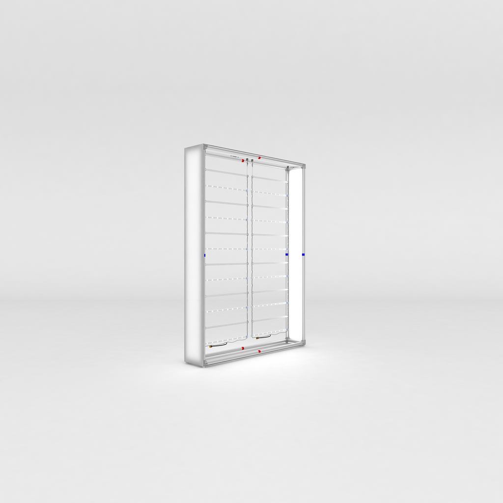 360 Lightbox Wall - Straight 2m W x 2.4m H | fabric exhibition backdrop wall (view 7) – The Easy Booth
