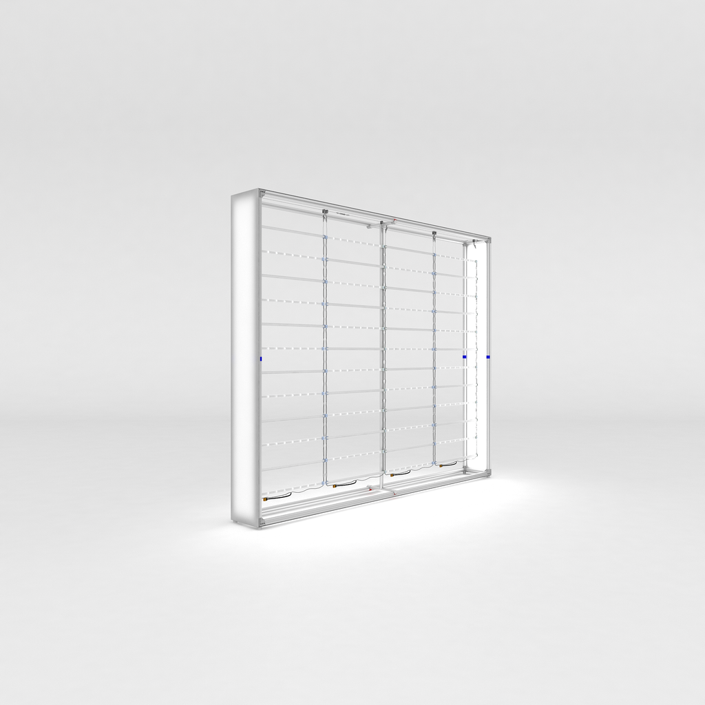 360 Lightbox Wall - Straight 2.4m W x 2.4m H | fabric exhibition backdrop wall (view 7) – The Easy Booth