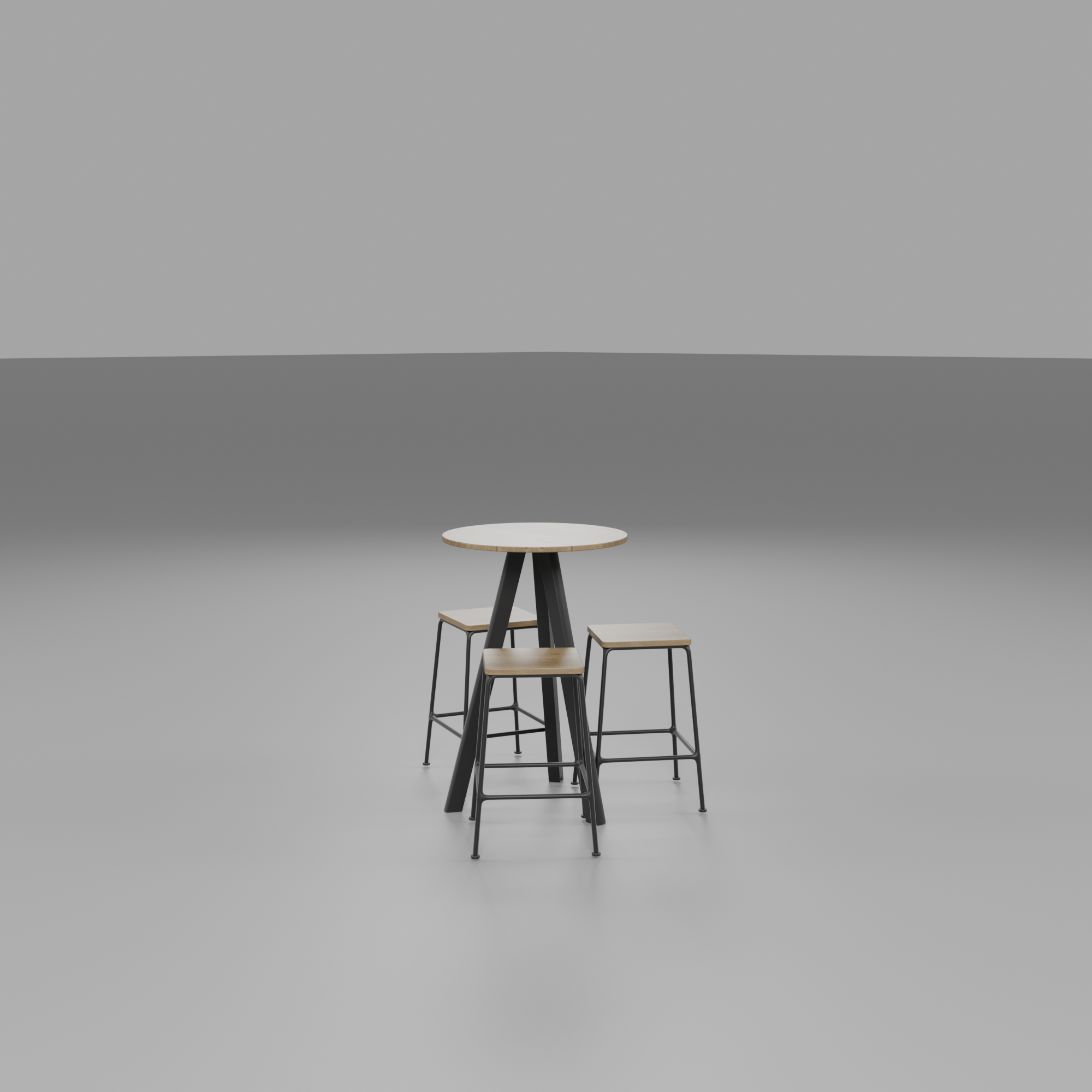 Bar table and stools hire set styled for an event by The Easy Booth