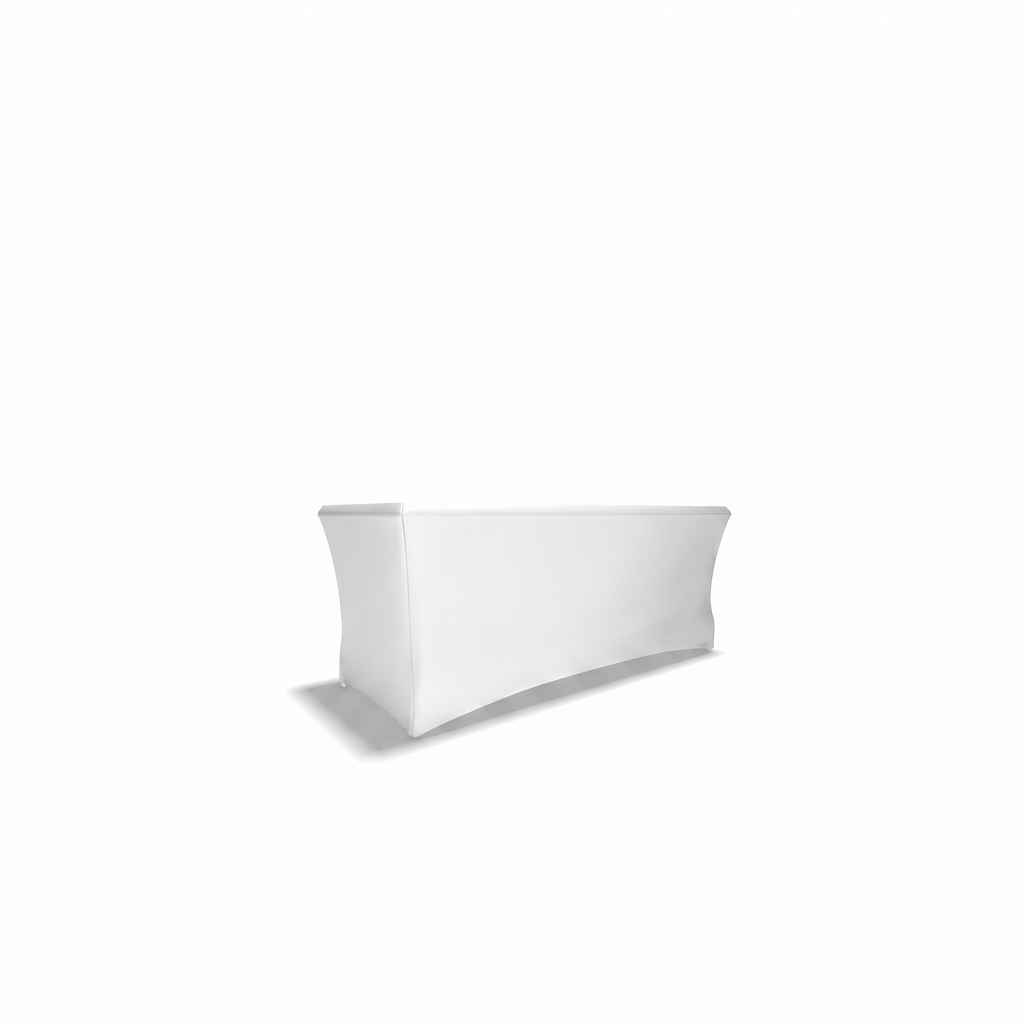 3 Sided Tablecloth - 2.4m w x 0.9m h x 0.75m d - Fitted