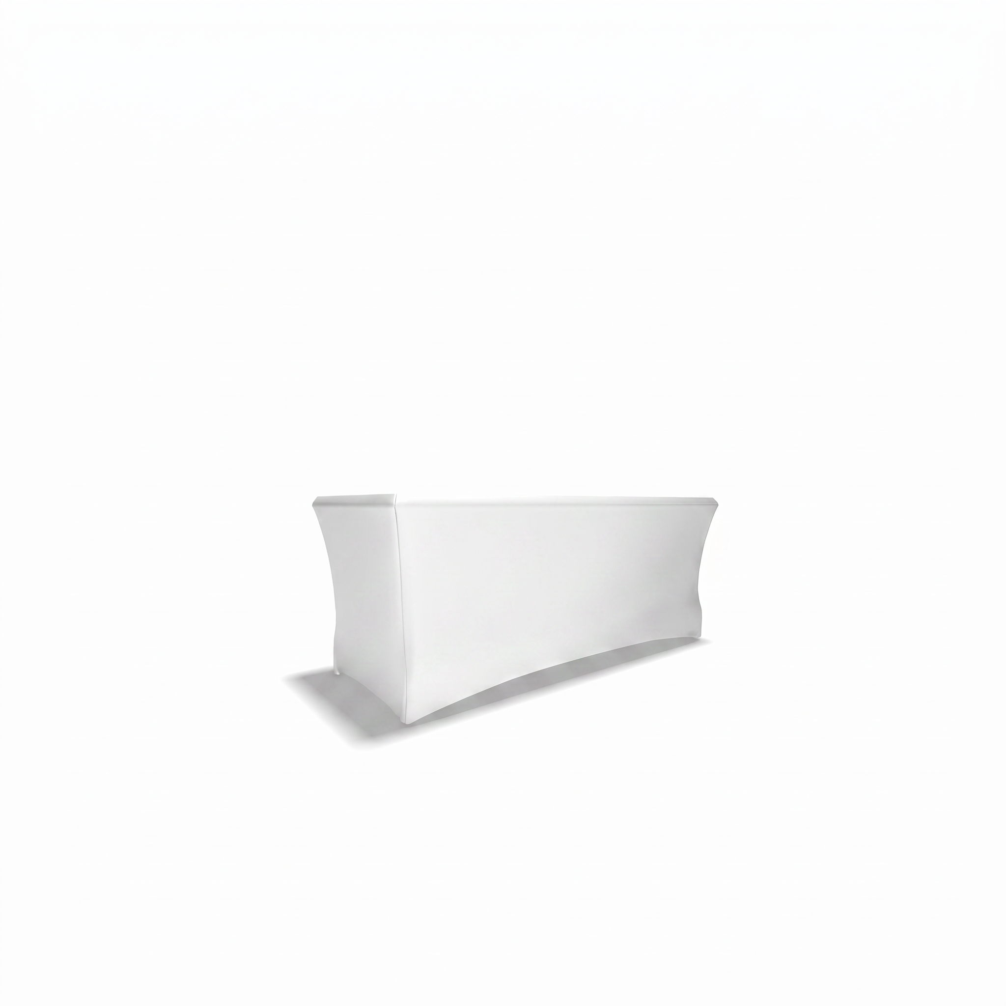3 Sided Tablecloth - 1.8m w x 0.9m h x 0.75m d - Fitted