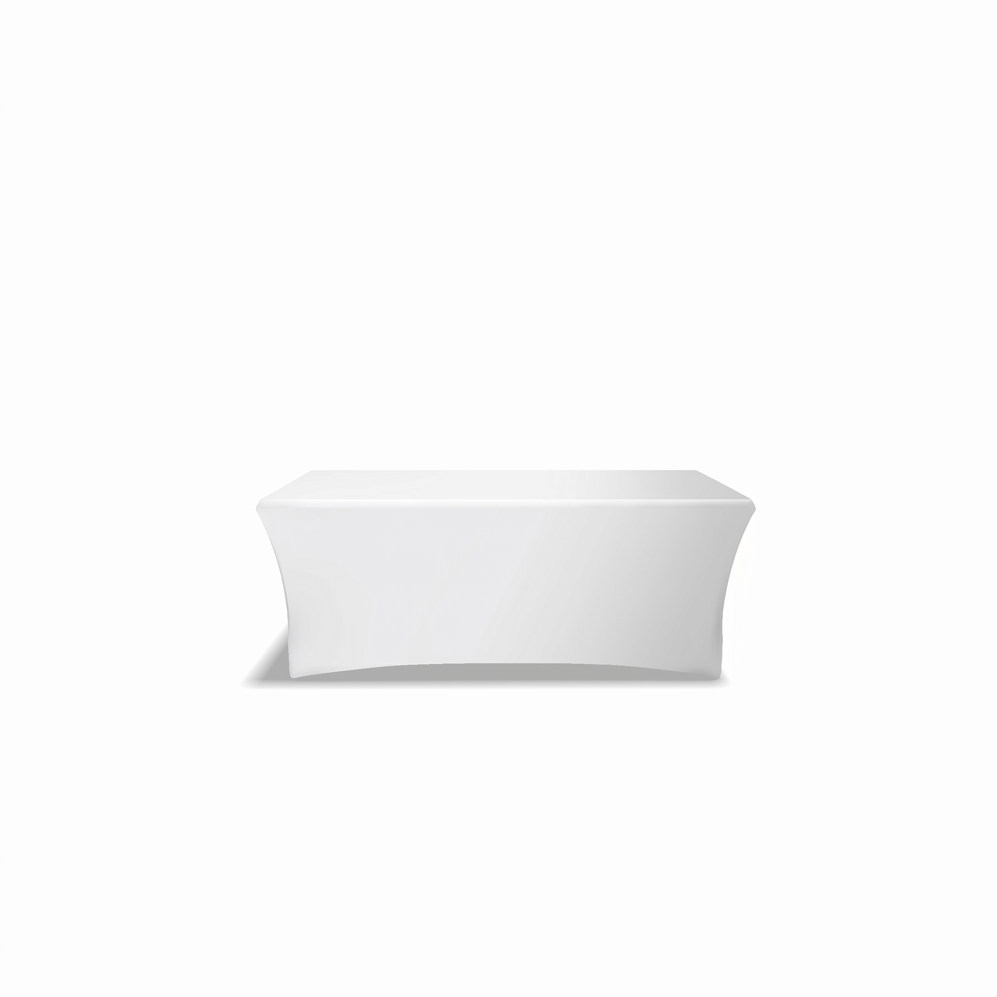 3 Sided Tablecloth - 1.8m w x 0.9m h x 0.75m d - Fitted