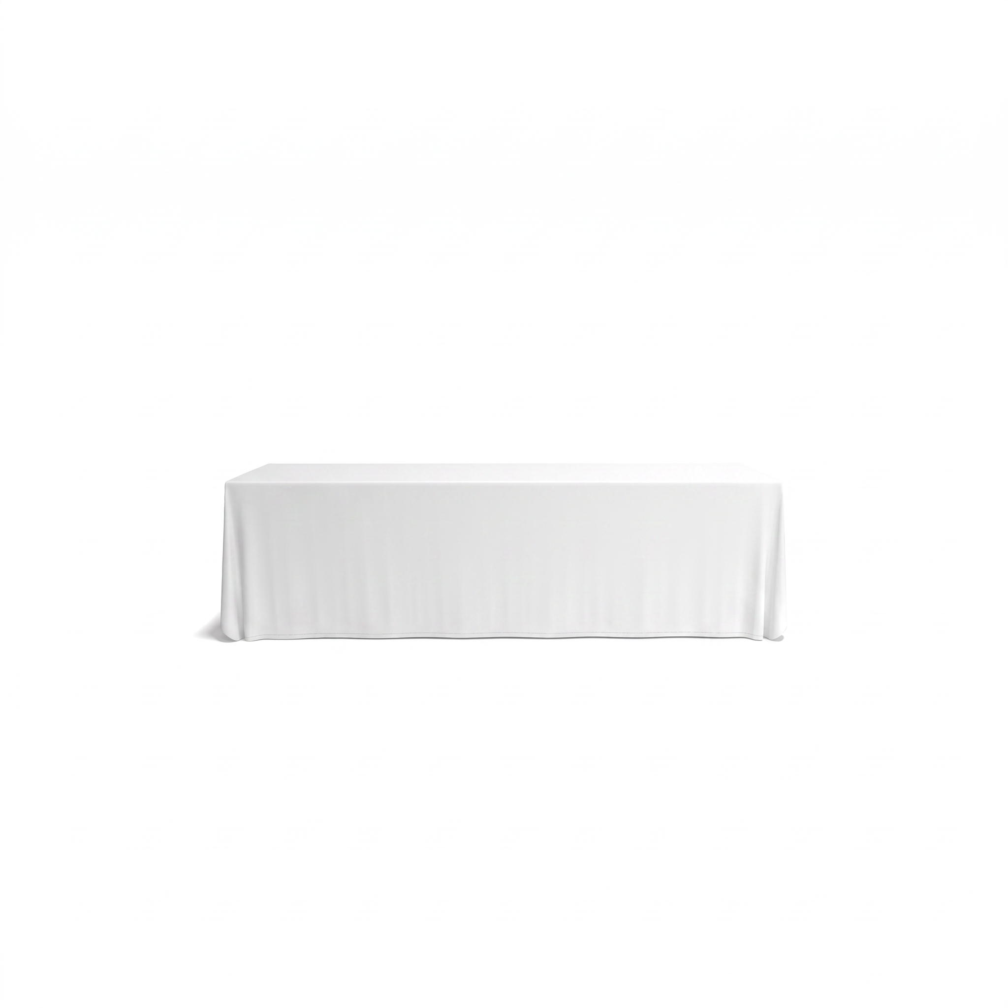 3 Sided Tablecloth - 1.8m w x 0.9m h x 0.75m d - Draped