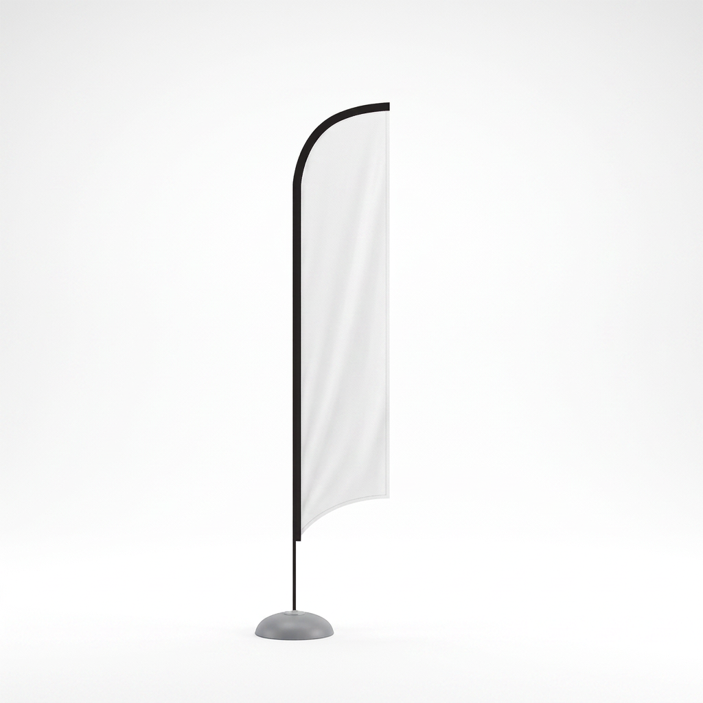 Fabric Popup Flag - Blade 0.7m W x 4m H | printed advertising flag – The Easy Booth
