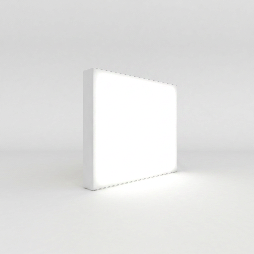 360 Lightbox Wall - Straight 2.4m W x 2.4m H | fabric exhibition backdrop wall (view 2) – The Easy Booth