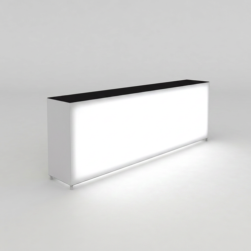 360 Lightbox Counter - 3m W x 1m H x 0.5m D