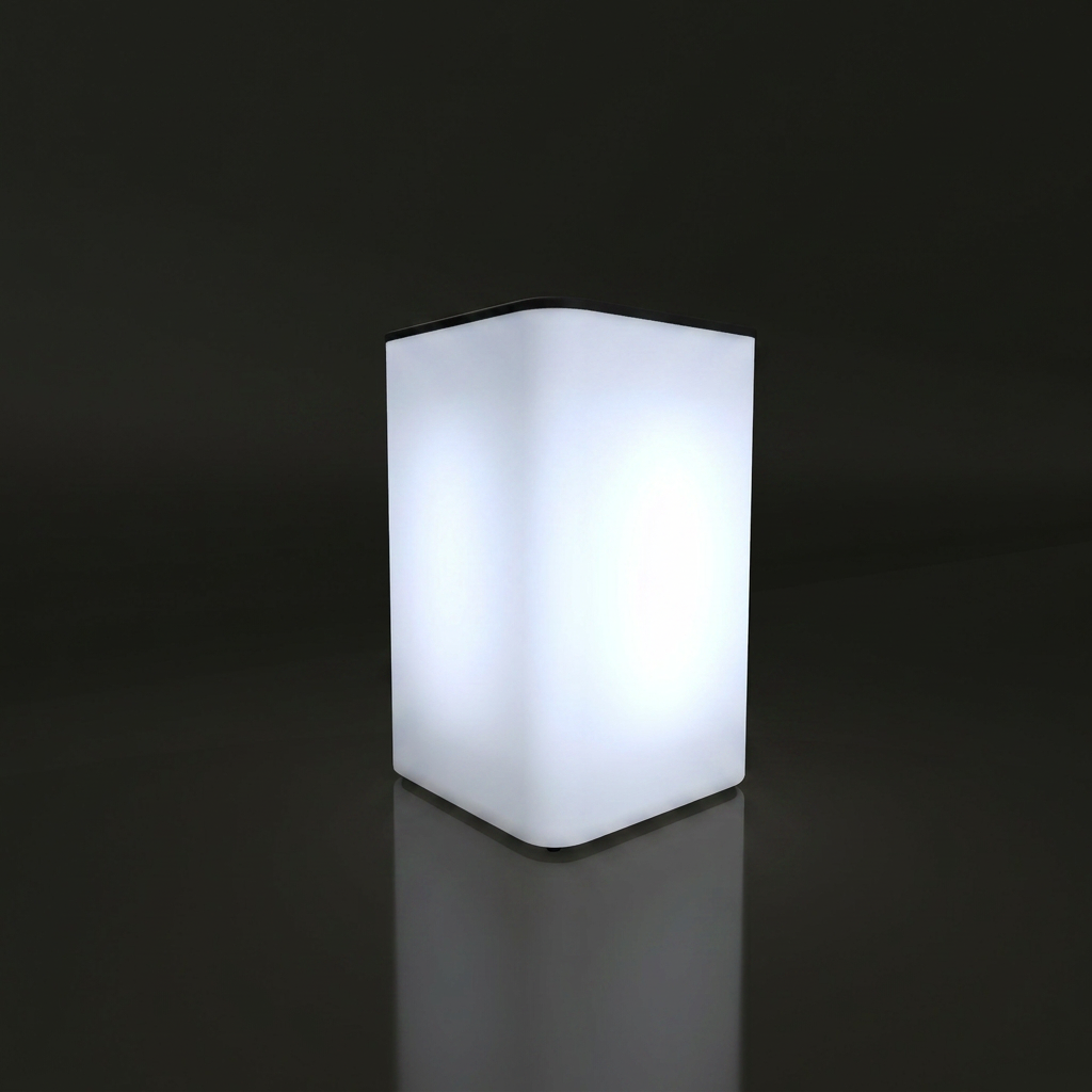 Inflatable 360 Lightbox Counter - Square 0.36m W x 0.8m H x 0.36m D | backlit fabric exhibition counter – The Easy Booth