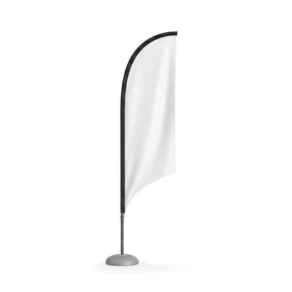 Fabric Popup Flag - Blade 0.7m W x 3m H | printed advertising flag – The Easy Booth