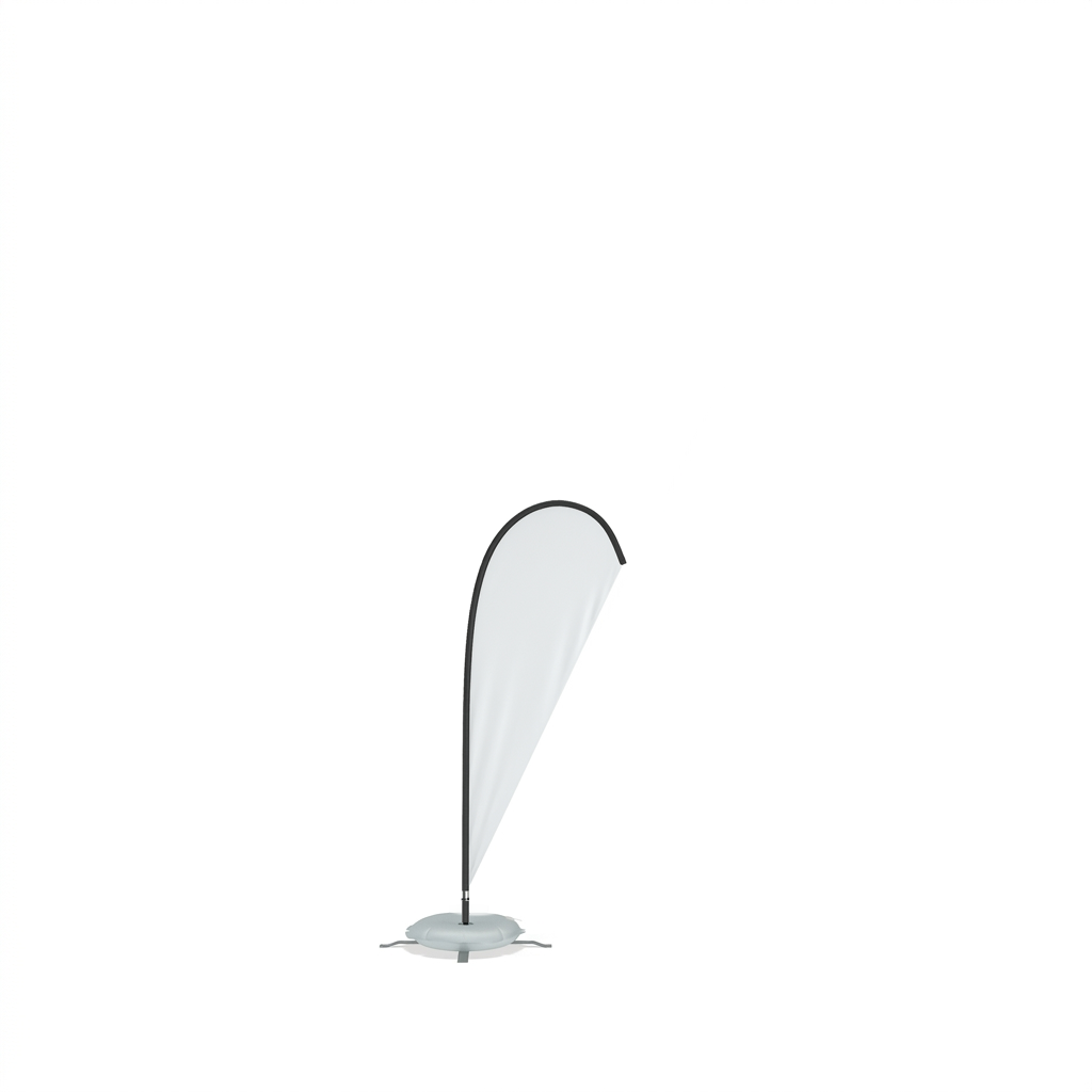 Fabric Popup Flag - Feather 0.75m W x 1.8m H | printed advertising flag – The Easy Booth