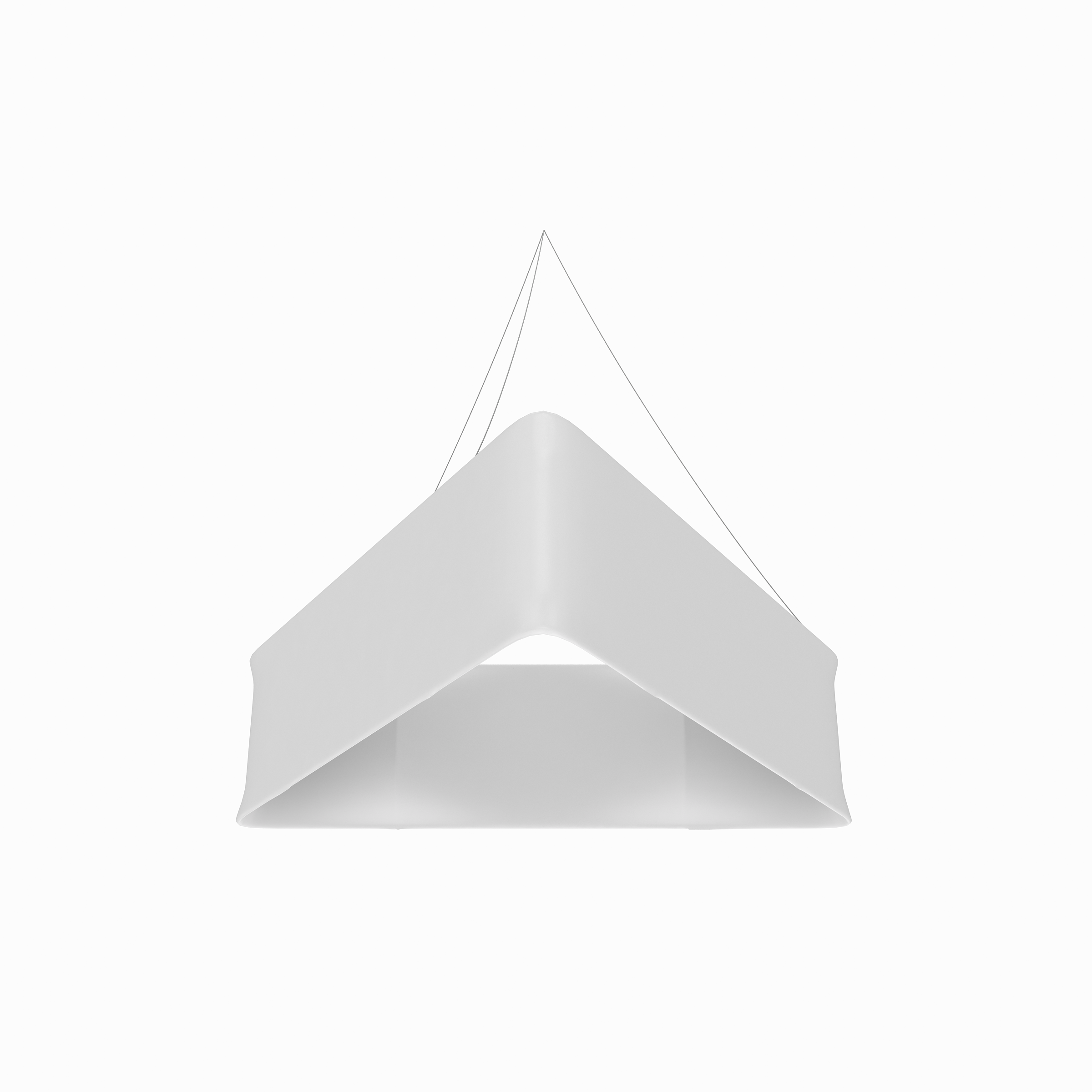 Fabric Popup Overhead Sign - Triangle 2.4m W | hanging overhead exhibition sign – The Easy Booth