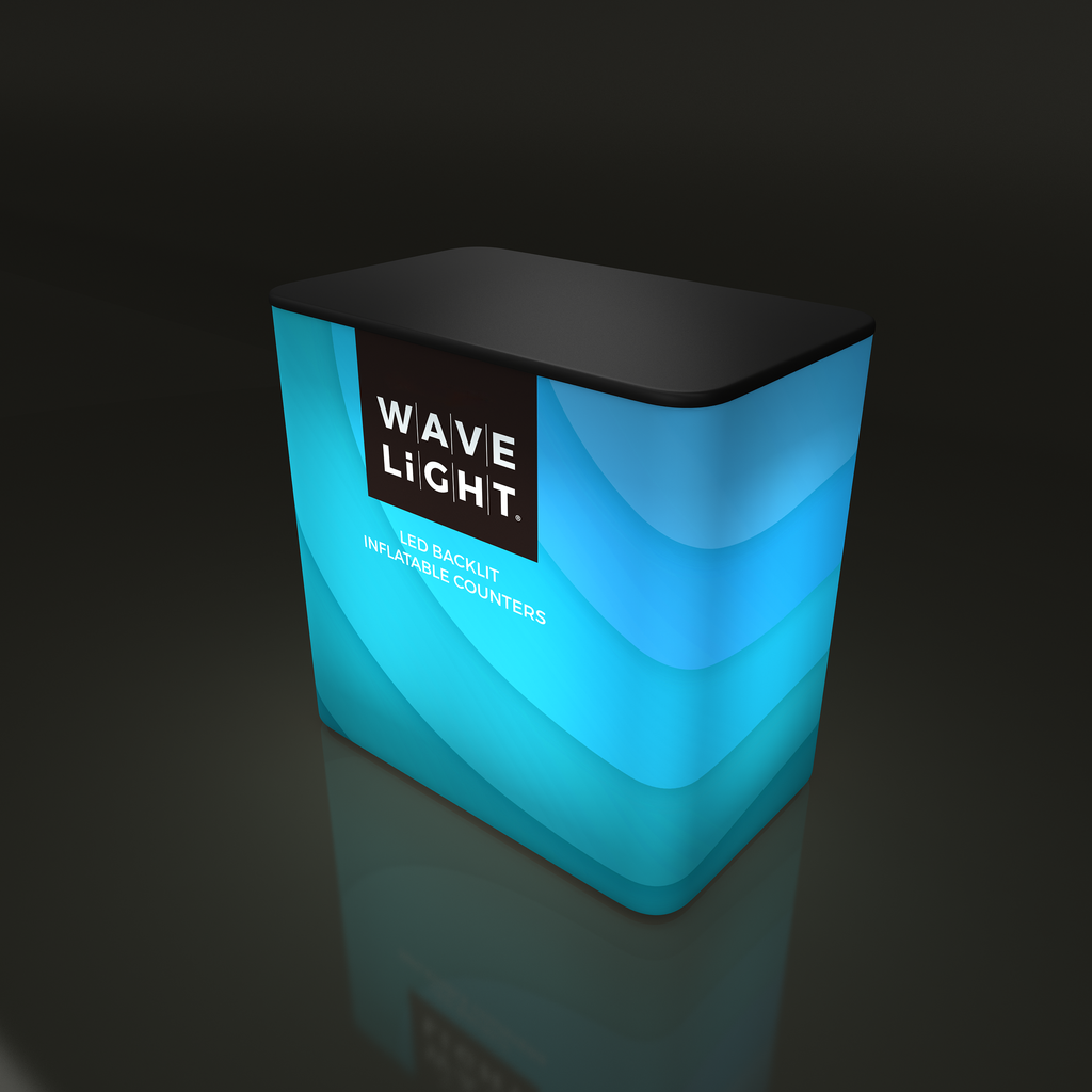 Inflatable 360 Lightbox Counter - Rectangle 0.6m W x 0.8m H x 0.3m D