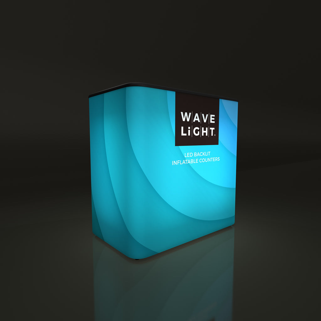 Inflatable 360 Lightbox Counter - Rectangle 0.6m W x 0.8m H x 0.3m D