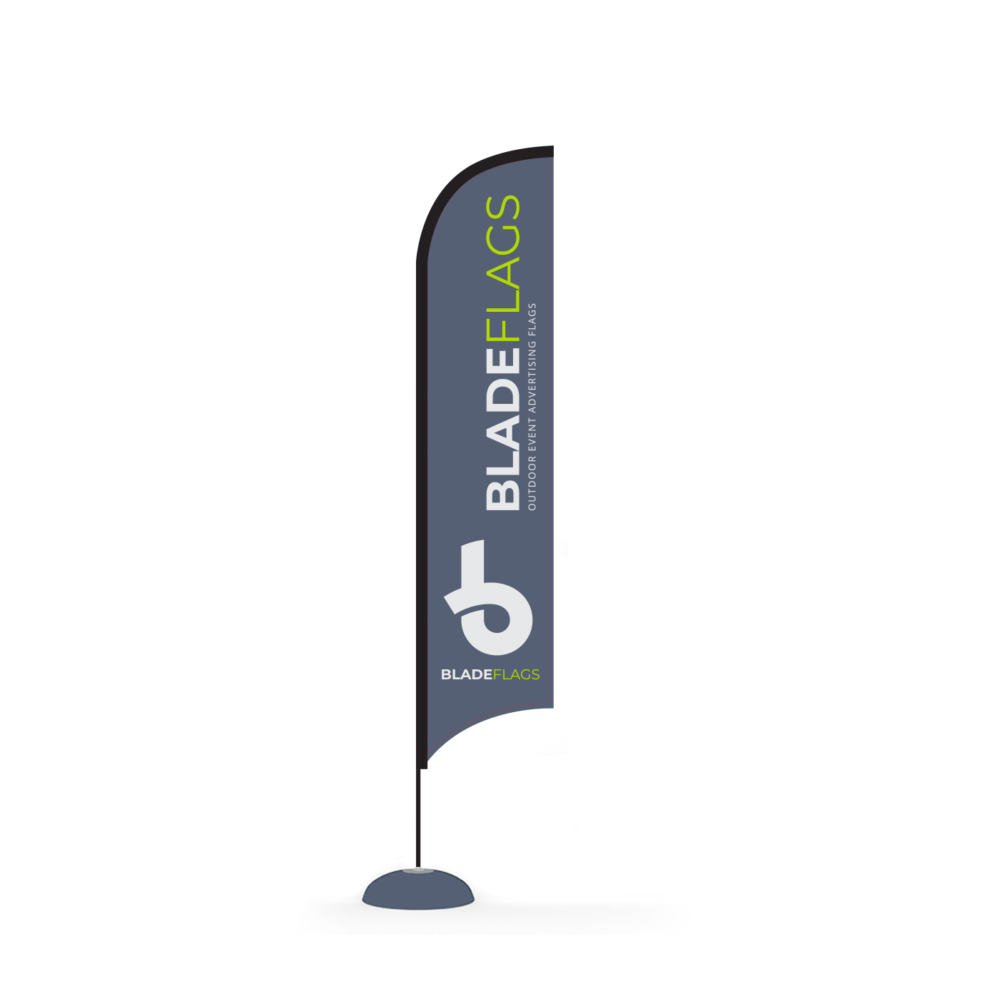 Fabric Popup Flag - Blade 0.7m W x 4m H