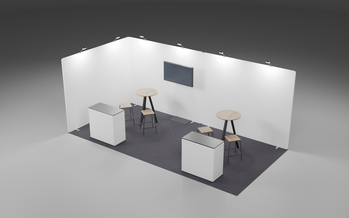 3m x 6m Screen Fabric Corner Bundle