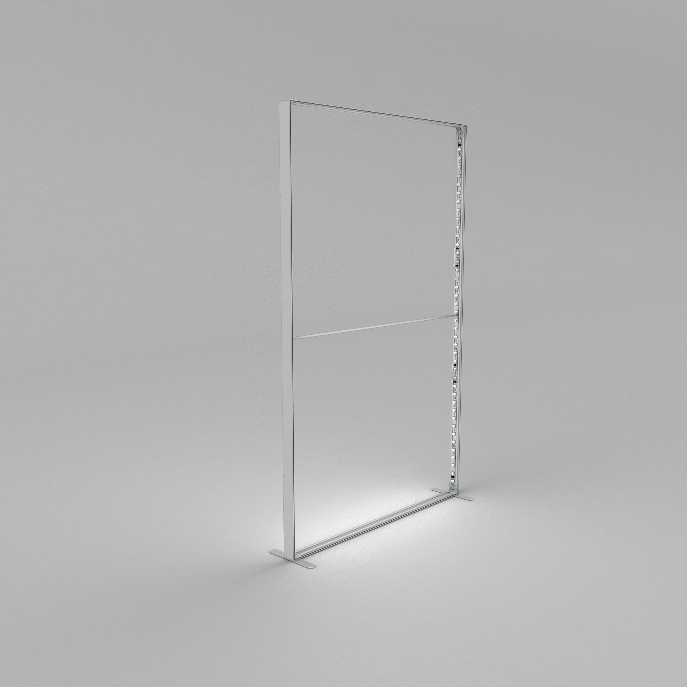 Lightbox Wall - Straight 1.37m W x 2.4m H | fabric exhibition backdrop wall (view 2) – The Easy Booth