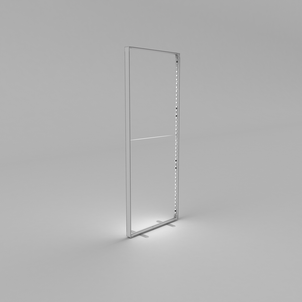 Lightbox Wall - Straight 0.95m W x 2.4m H | fabric exhibition backdrop wall (view 3) – The Easy Booth