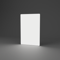 Backlit Fabric Wall - 1.58m W x 2.44m H — plain white fabric, lights on
