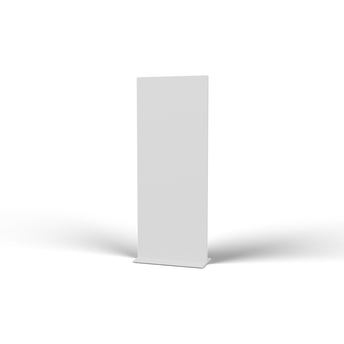 Fabric Popup Banner Stand - 0.6m W x 1.524m H - square white