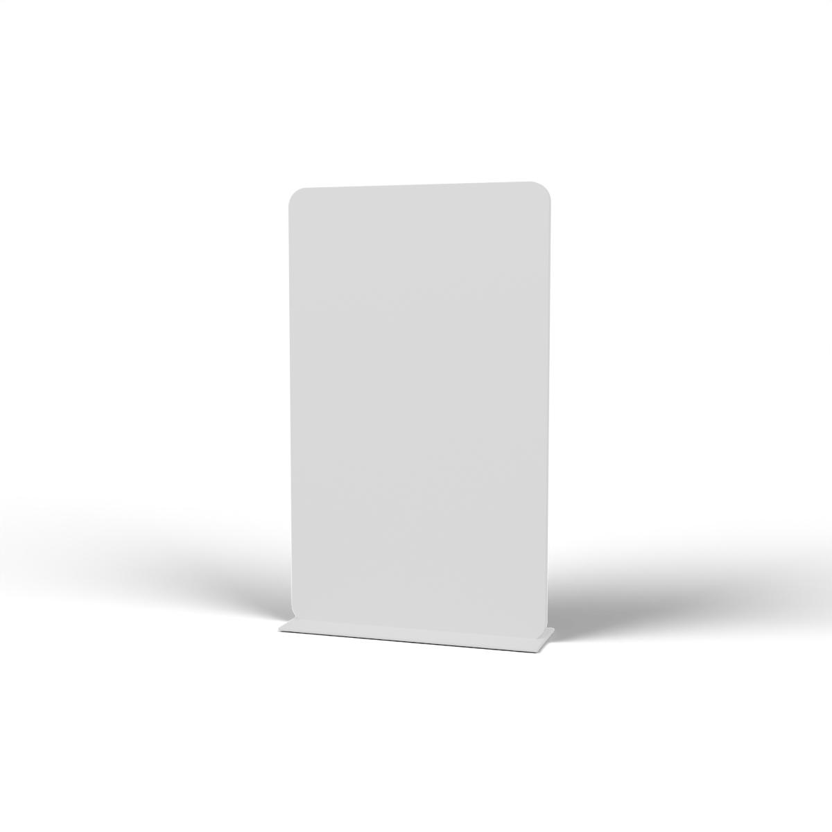 Fabric Popup Banner Stand - 0.913m W x 1.524m H - round white