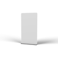 Fabric Popup Banner Stand - 1.2m W x 2.26m H - round black