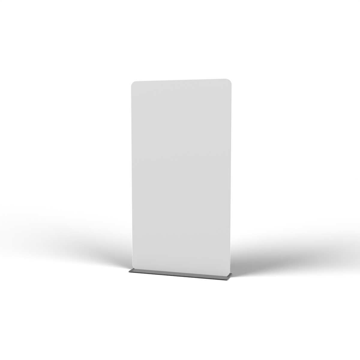 Fabric Popup Banner Stand - 1.2m W x 2.26m H - round black