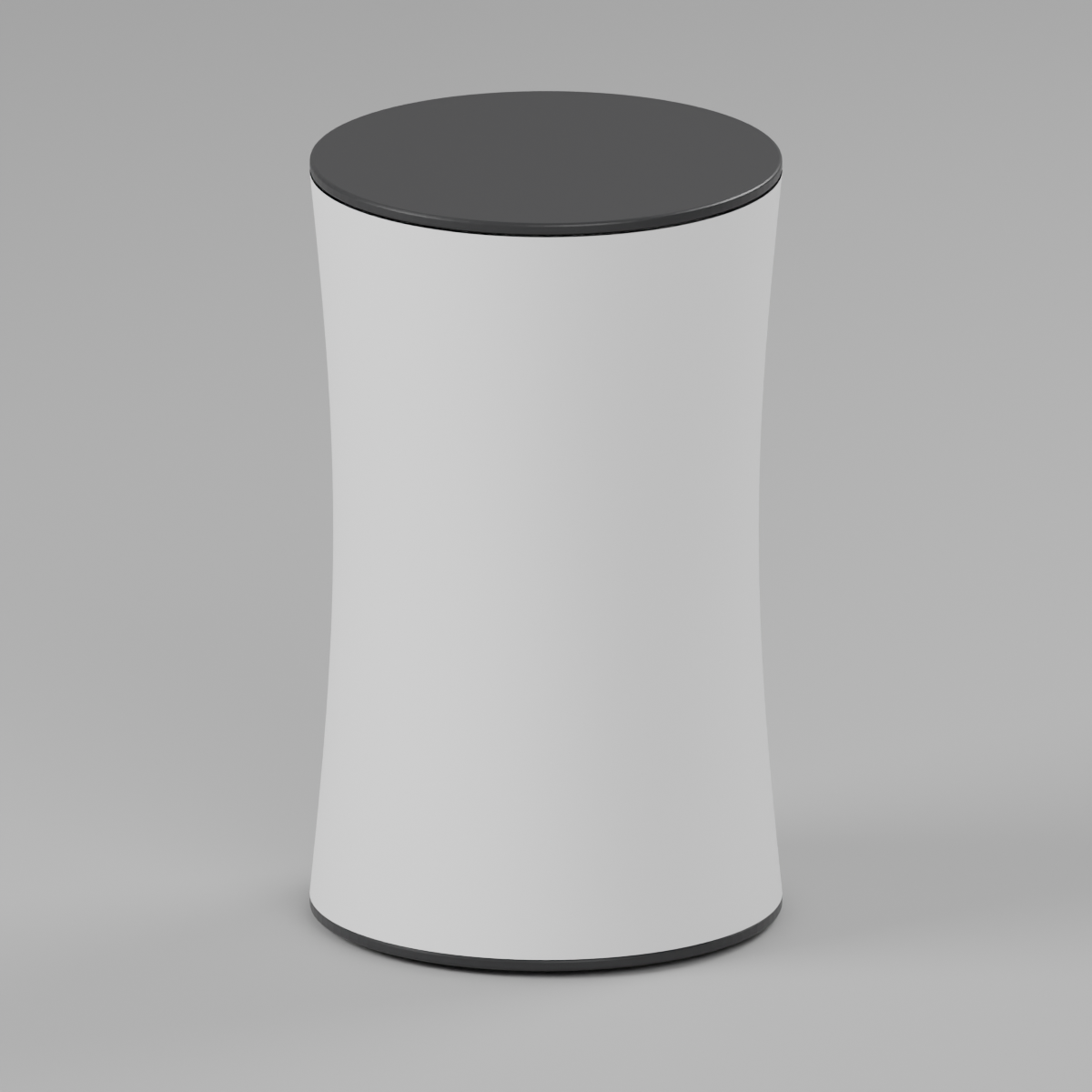 Fabric Popup Counter - Circle 0.6m W x 0.99m H x 0.6m D — plain fabric Blender product render