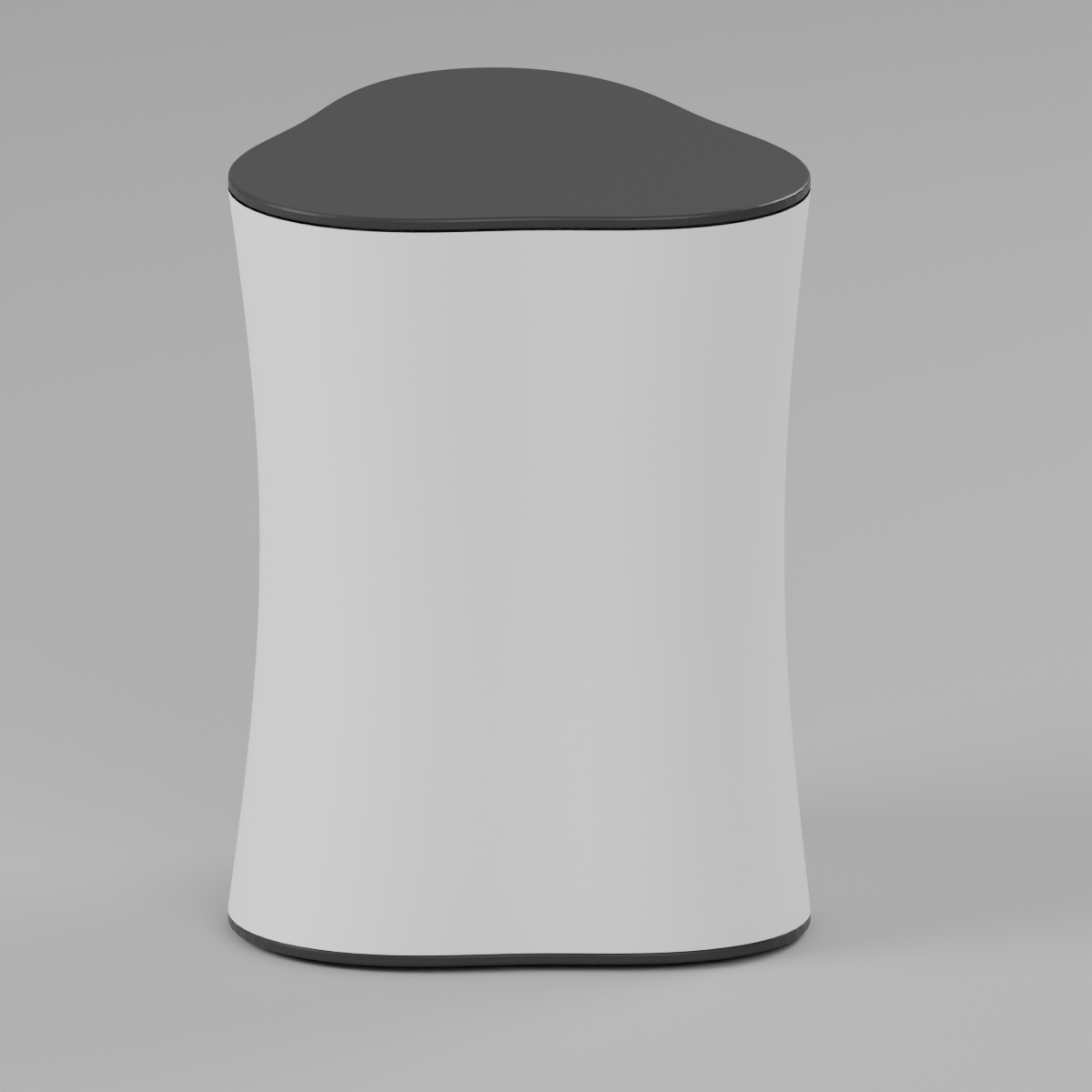 Fabric Popup Counter - Triangle 0.71m W x 0.99m H x 0.71m D — plain fabric Blender product render