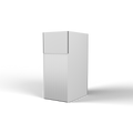 Fabric Popup Storage Room - 1.448m W x 3.279m H x 2.006m D - plain fabric with curtain entrance