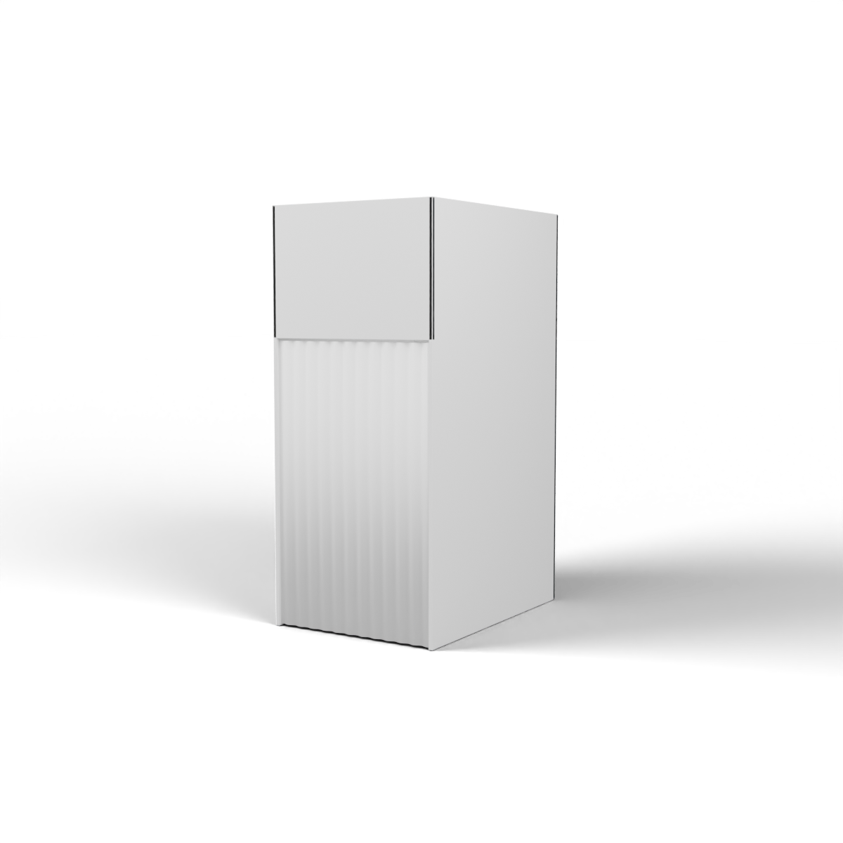 Fabric Popup Storage Room - 1.448m W x 3.279m H x 2.006m D - plain fabric with curtain entrance