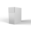 Fabric Popup Storage Room - 1.448m W x 3.279m H x 2.95m D - plain fabric with curtain entrance