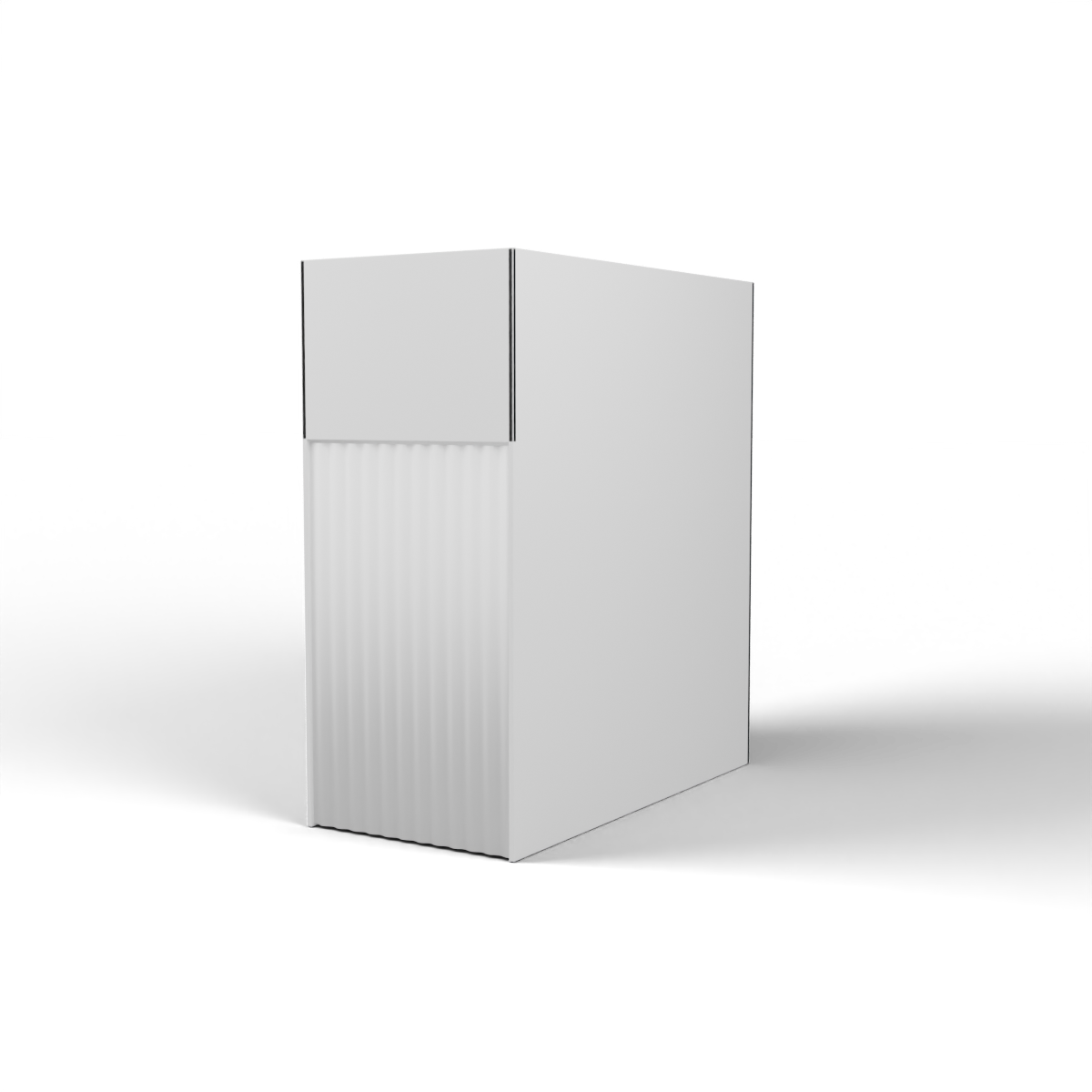 Fabric Popup Storage Room - 1.448m W x 3.279m H x 2.95m D - plain fabric with curtain entrance