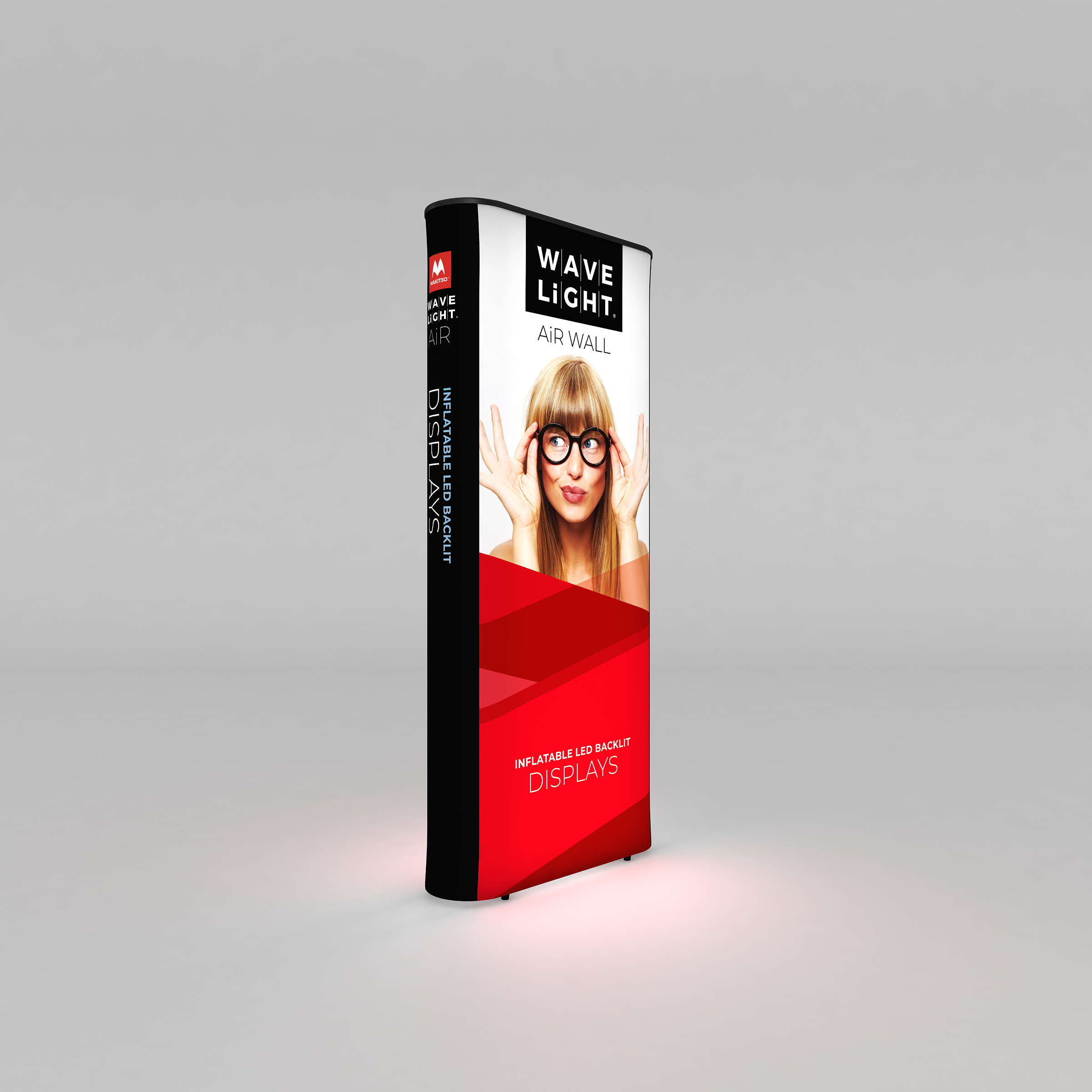Inflatable 360 Lightbox Wall - 1m W x 2.3m H x 0.3m D