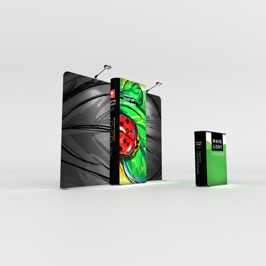 Inflatable 360 Lightbox Wall - 1m W x 2.3m H x 0.3m D