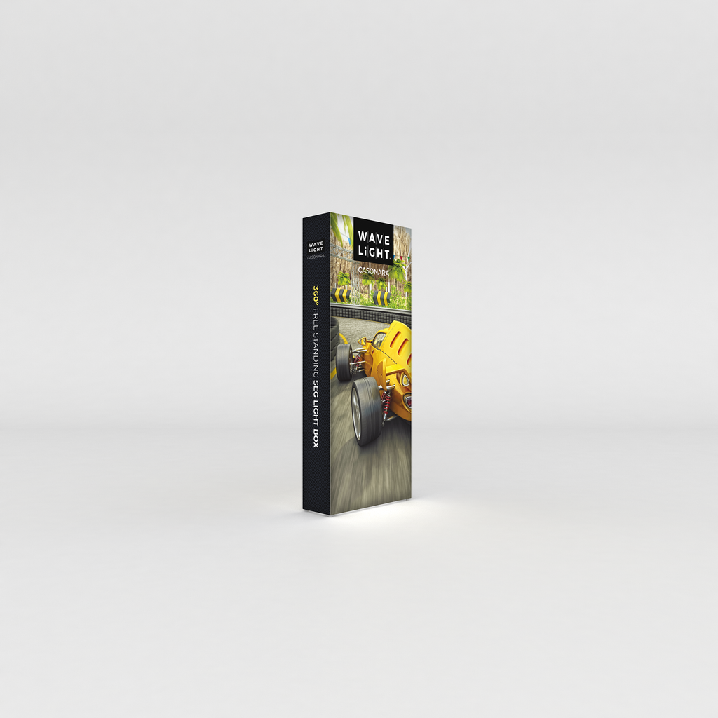 360 Lightbox Wall - Straight 1m W x 2.4m H