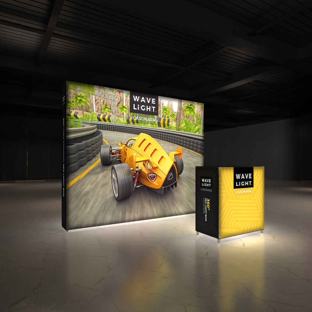 360 Lightbox Wall - Straight 3m W x 2.4m H