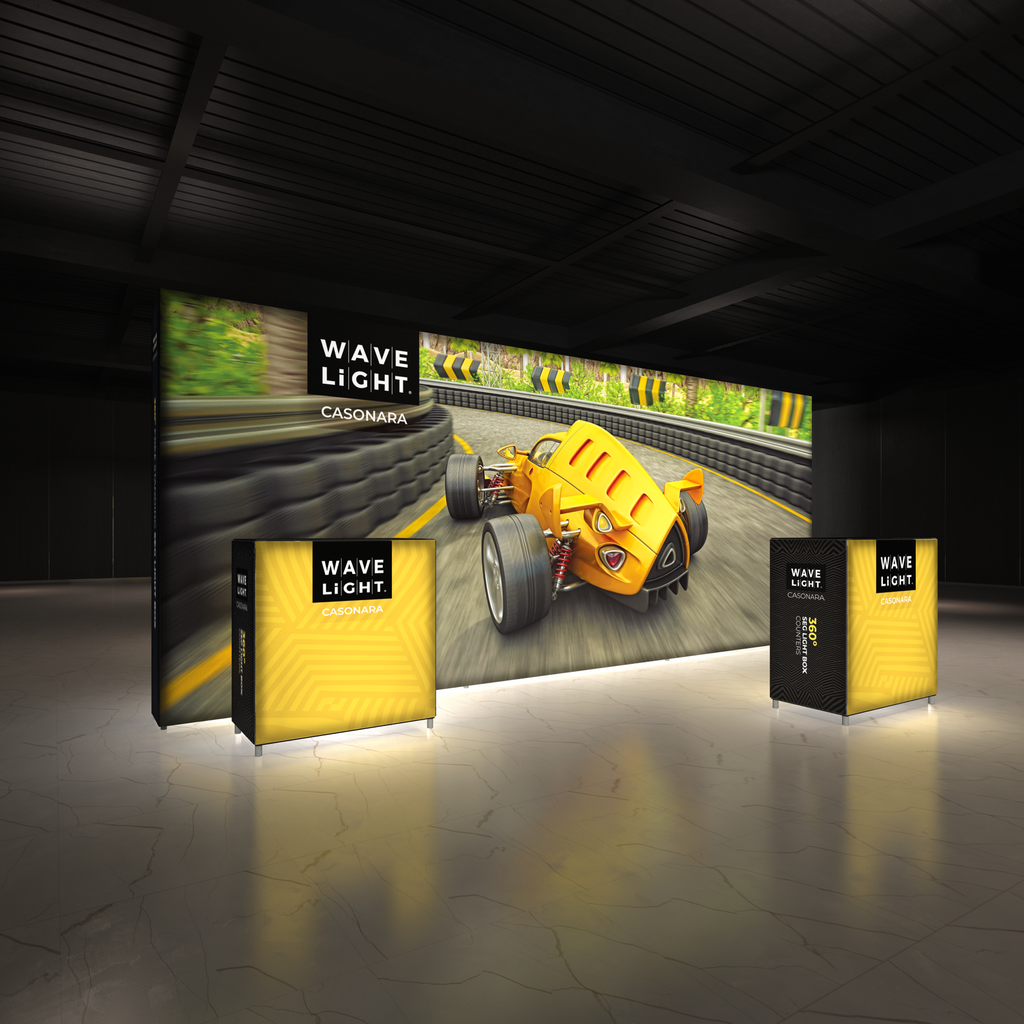 360 Lightbox Wall - Straight 6m W x 2.4m H