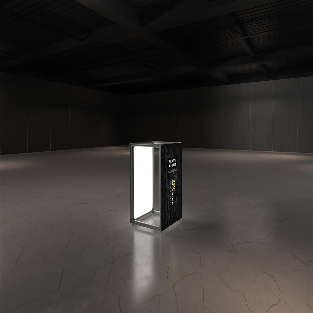 360 Lightbox Counter - 0.5m W x 1m H x 0.5m D